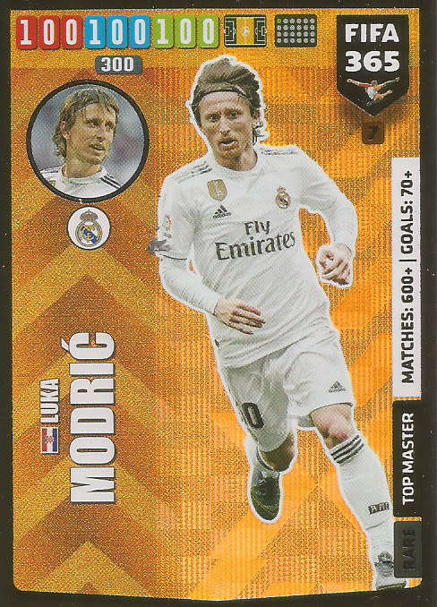 Trading Cards - LUKA MODRIC - FIFA 365 2020 EDITION - - GOLD FOIL "TOP